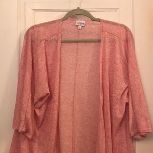 Solid Pink LuLaRoe Lindsey Kimono Cardigan Size S